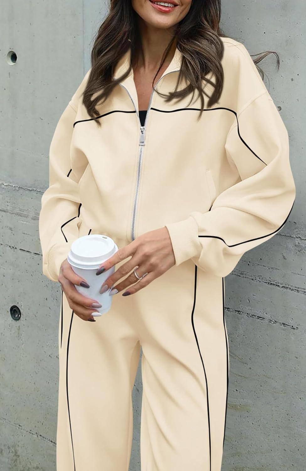 Cream Pipeline Tracksuit