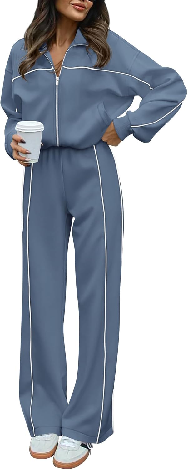 Grey Blue Pipeline Tracksuit