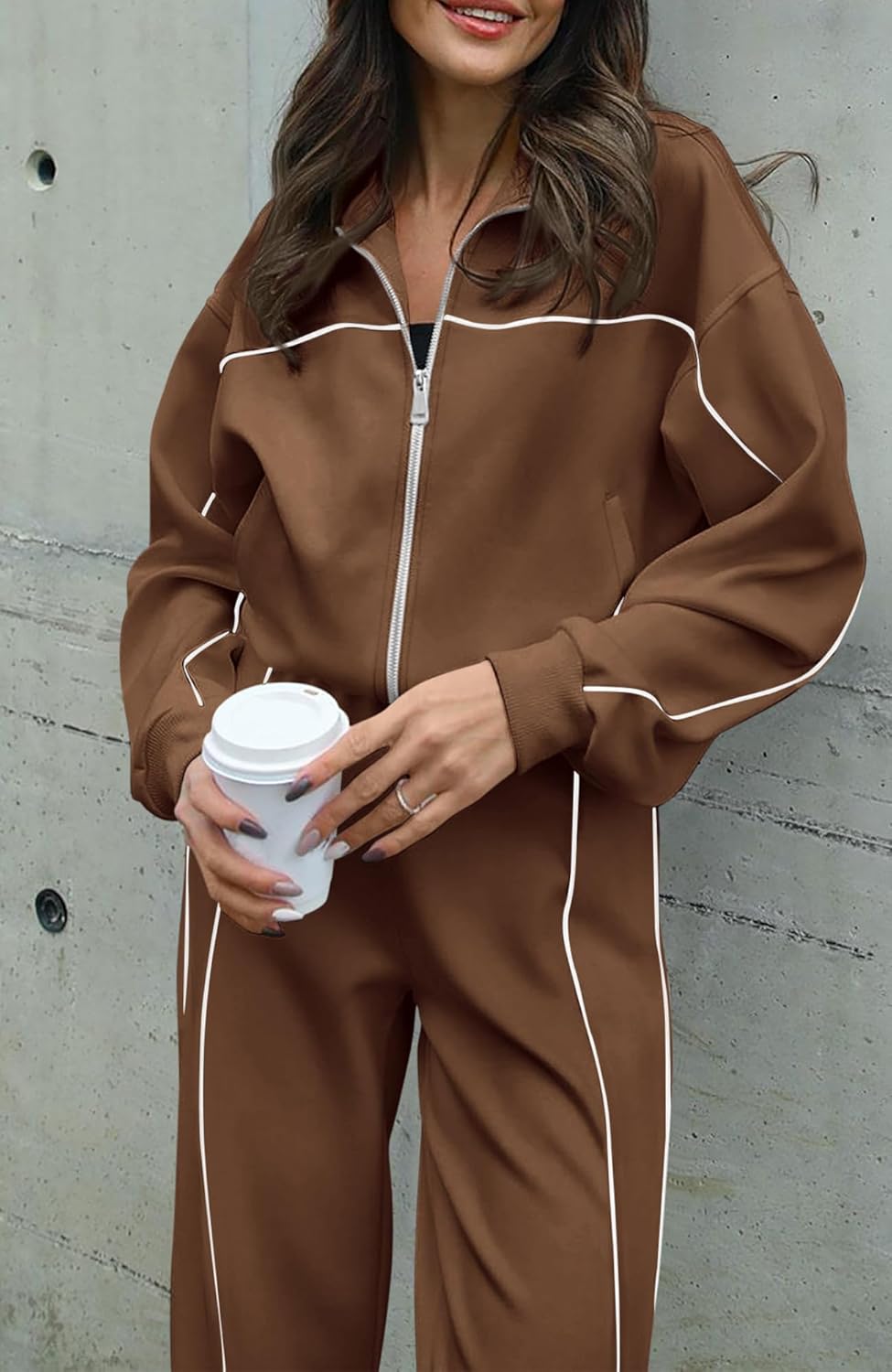 Coffee Brown Pipeline Tracksuit