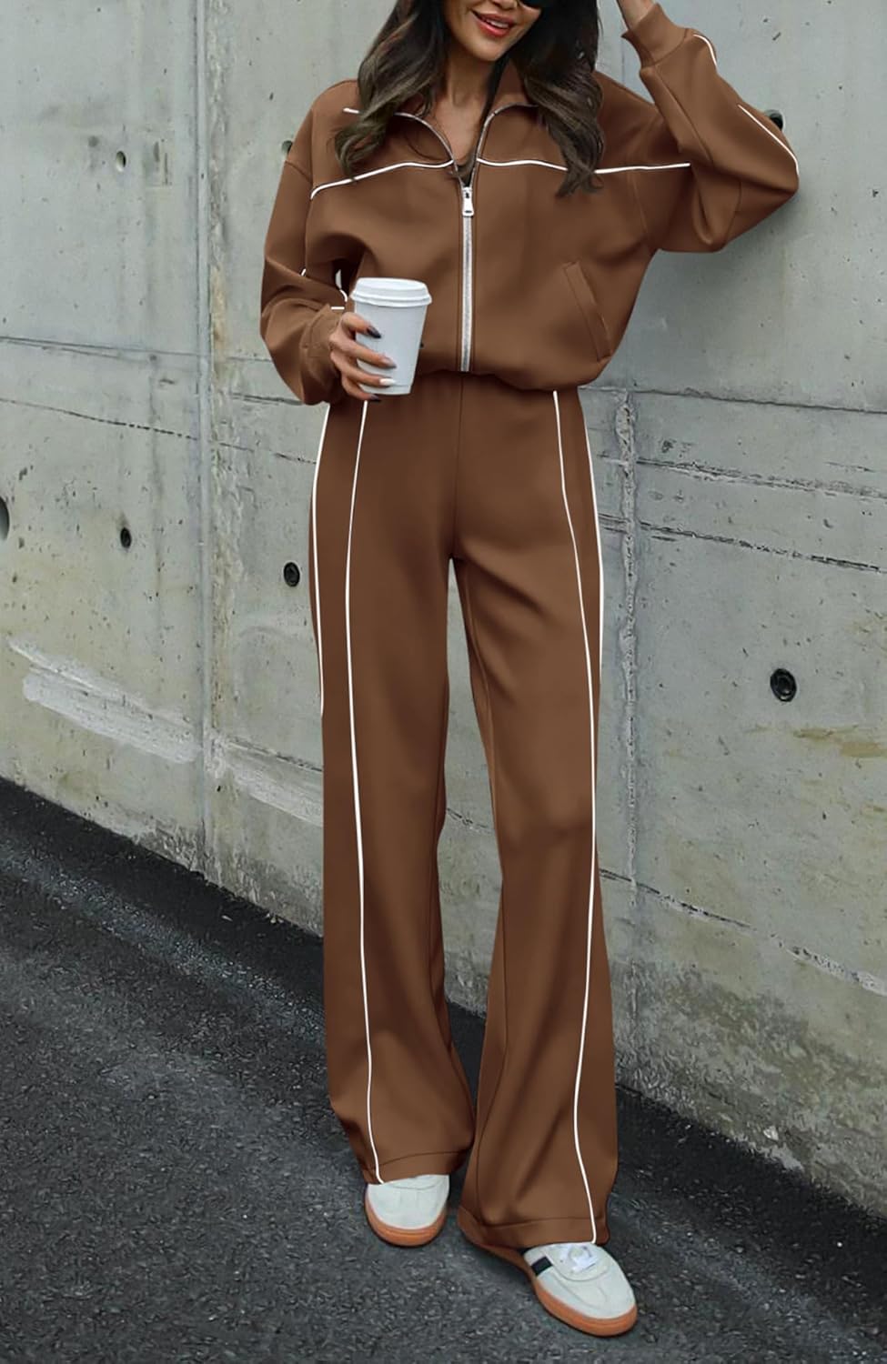 Coffee Brown Pipeline Tracksuit