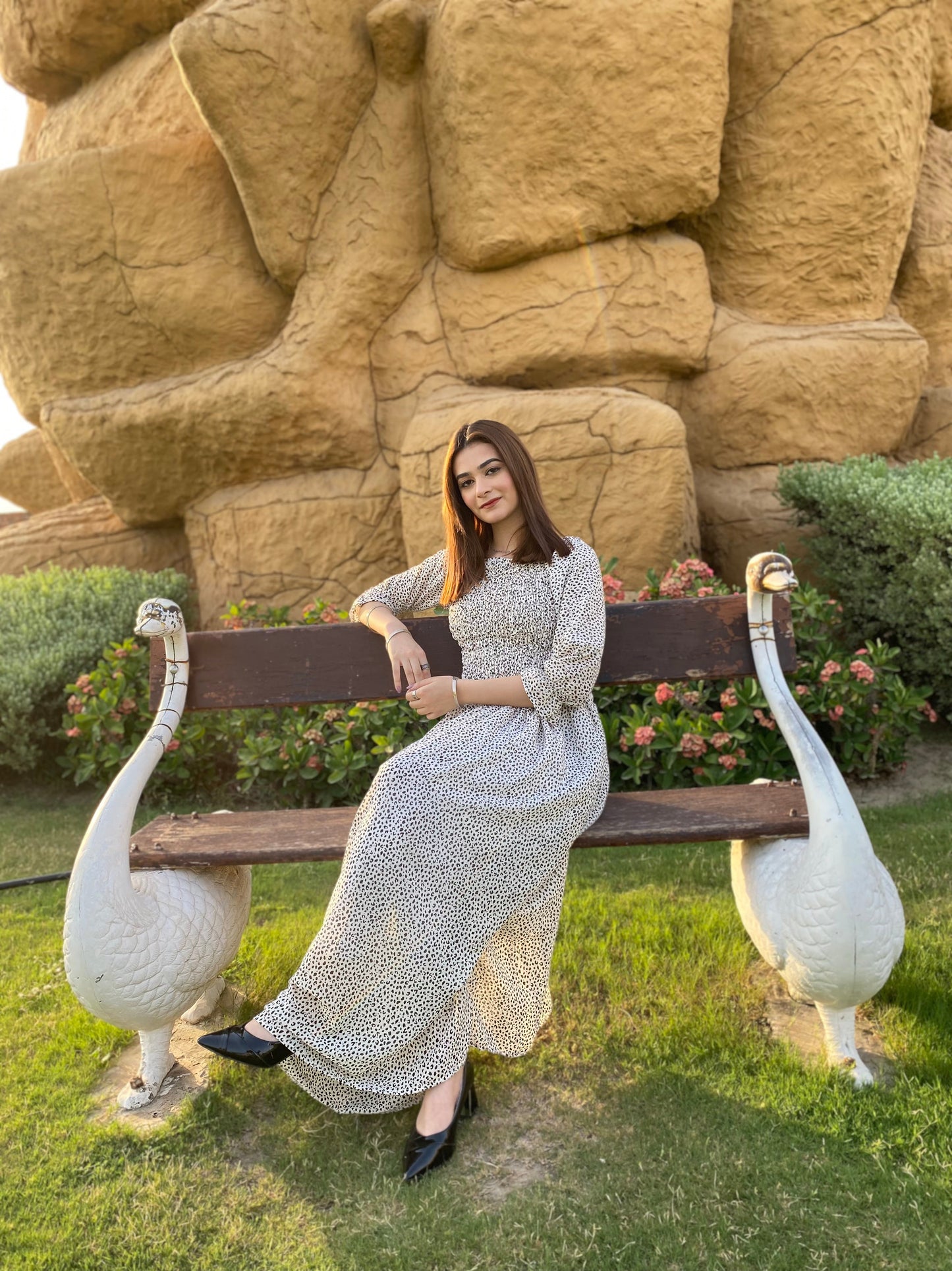 Rang e Mah - White Maxi