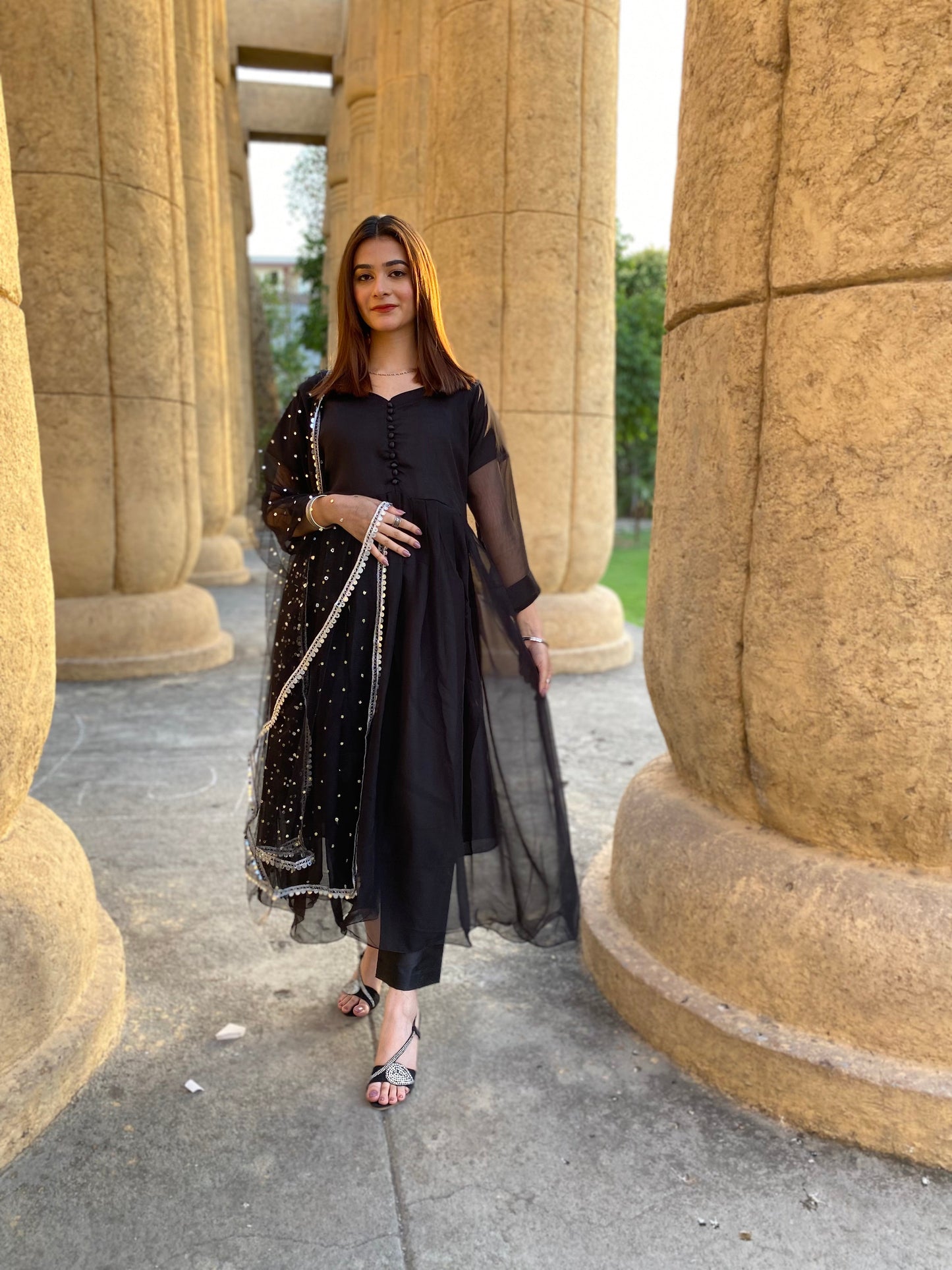 3PC - Black Frock