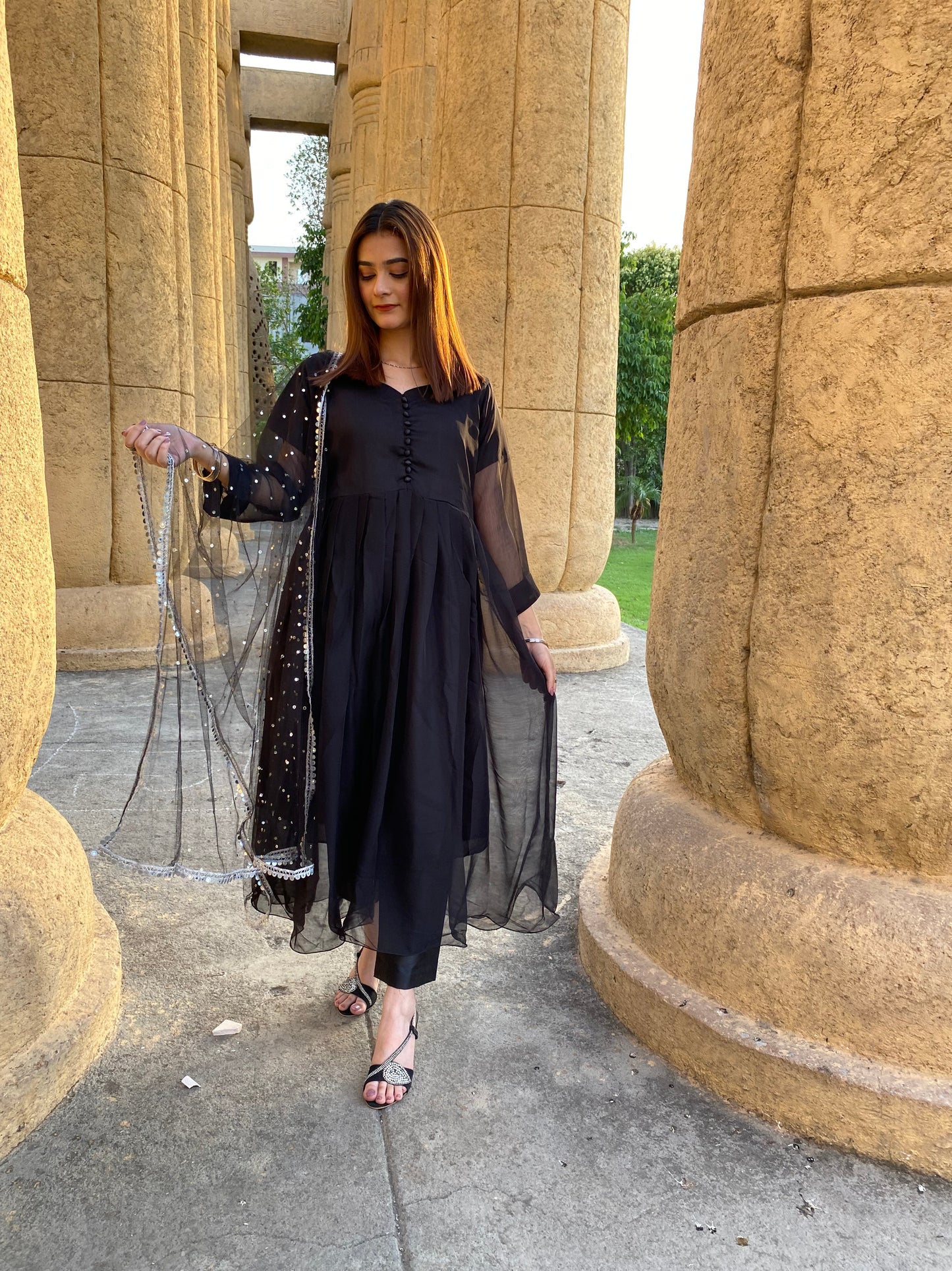 3PC - Black Frock