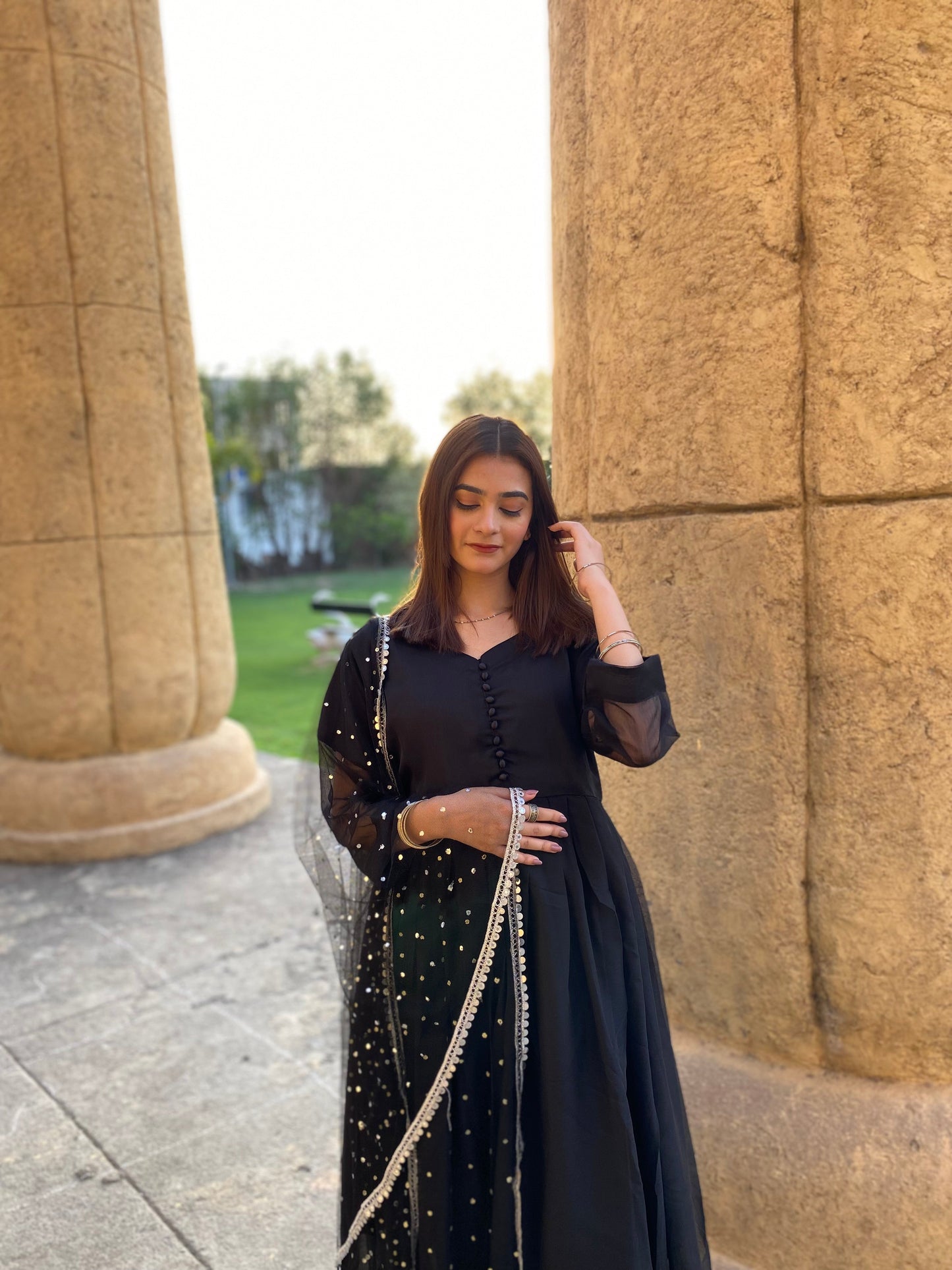 3PC - Black Frock