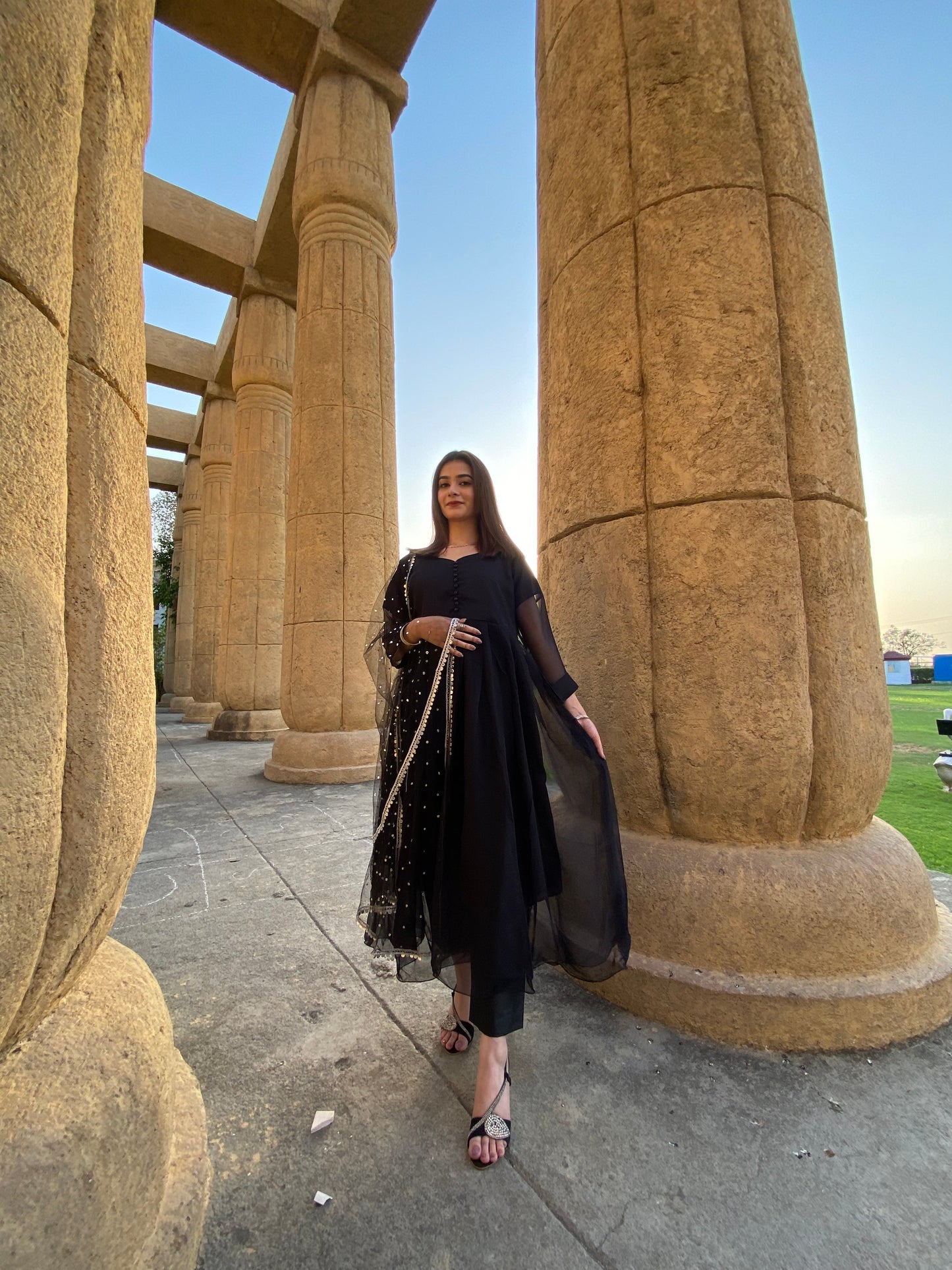 3PC - Black Frock