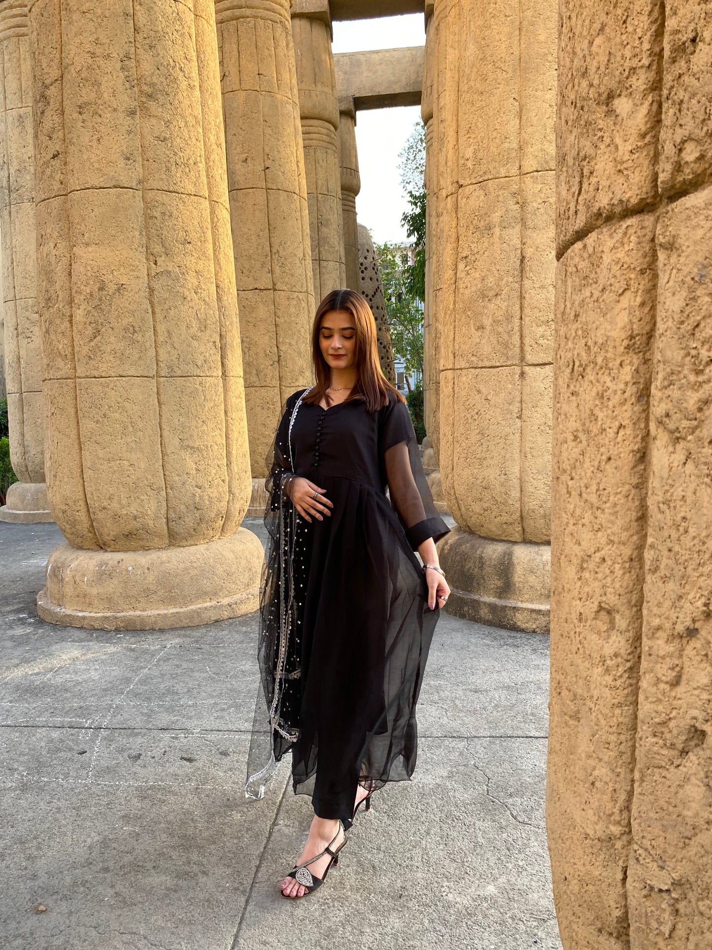 3PC - Black Frock
