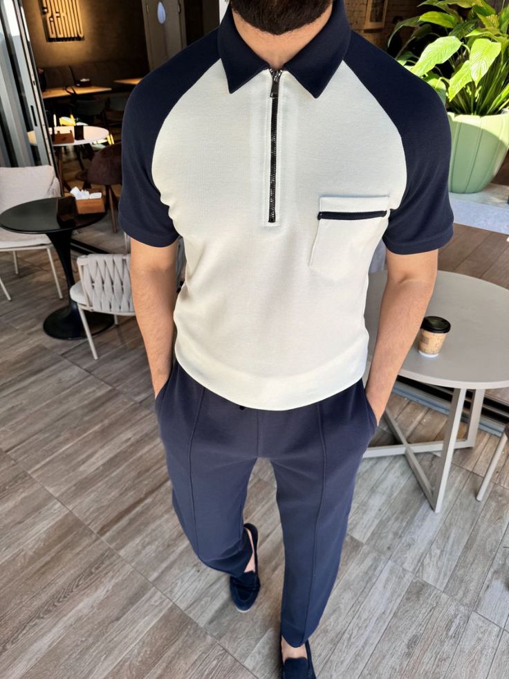 Navy Raglan Zipper & Trouser