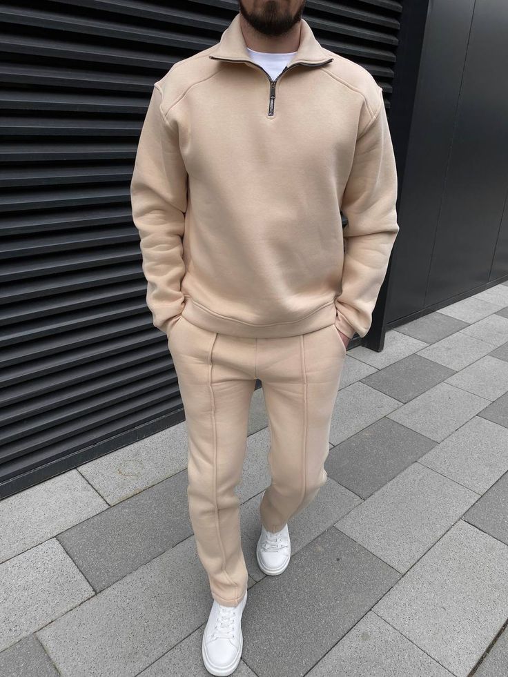 Camel 1/4 Zip Tracksuit