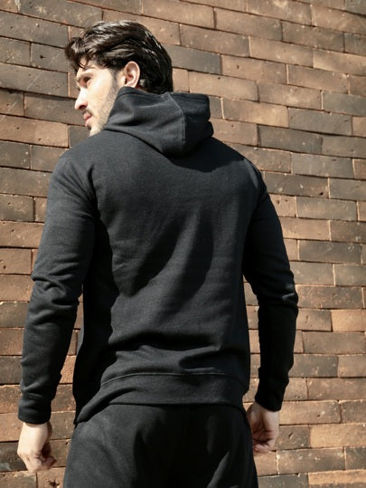 Black Full Zipper Hoodie