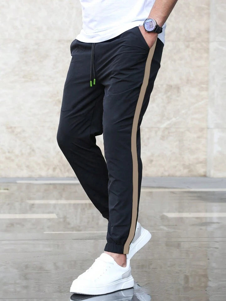 Camel Side Stripe Trousers