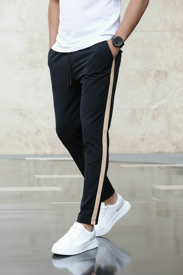 Camel Side Stripe Trousers