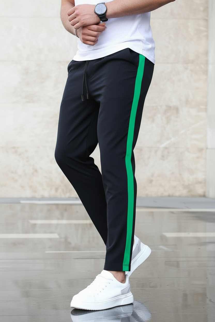 Green Side Stripe Trousers