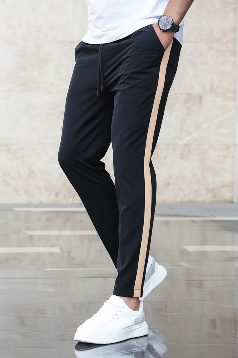 Camel Side Stripe Trousers