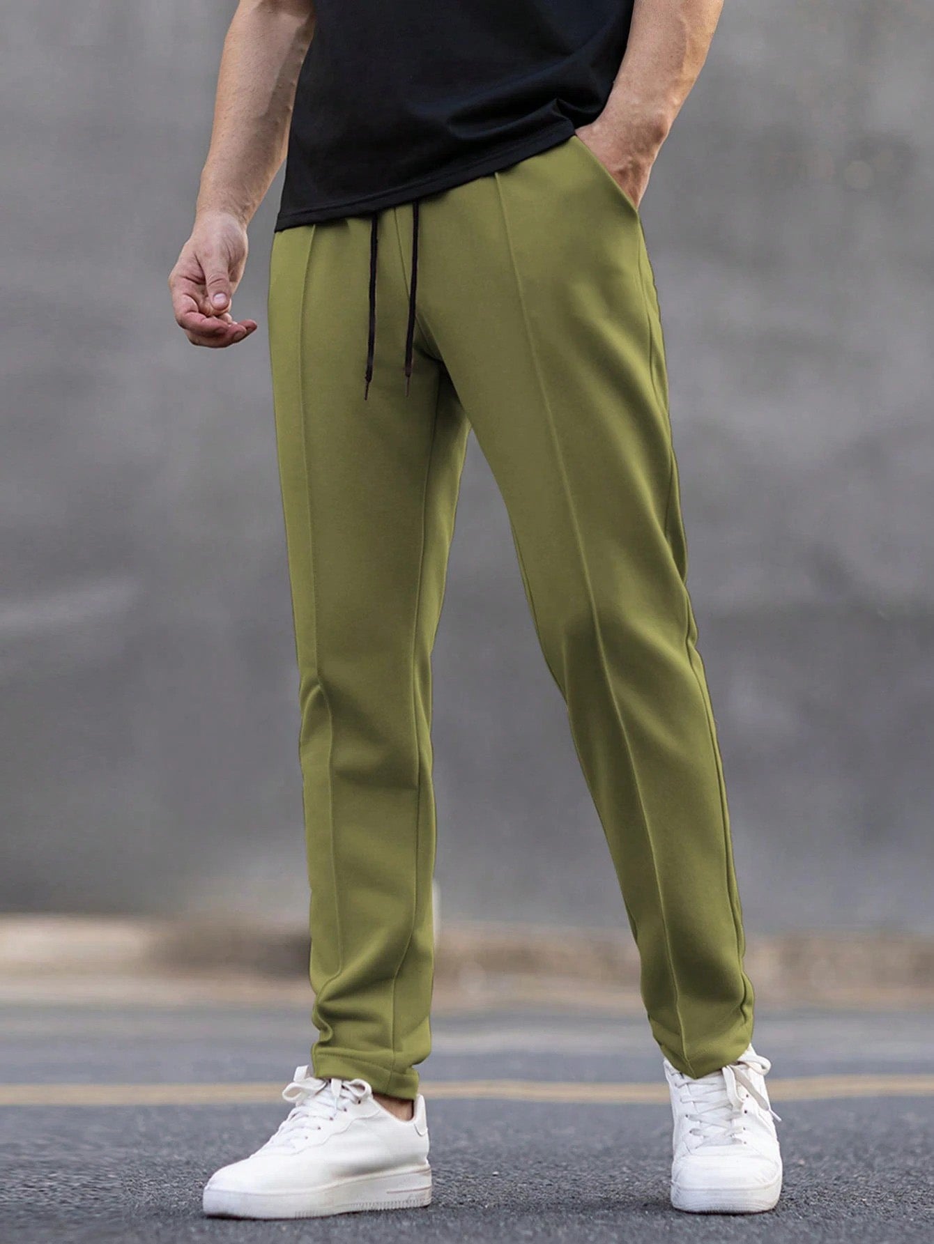 Olive Seamline Trouser
