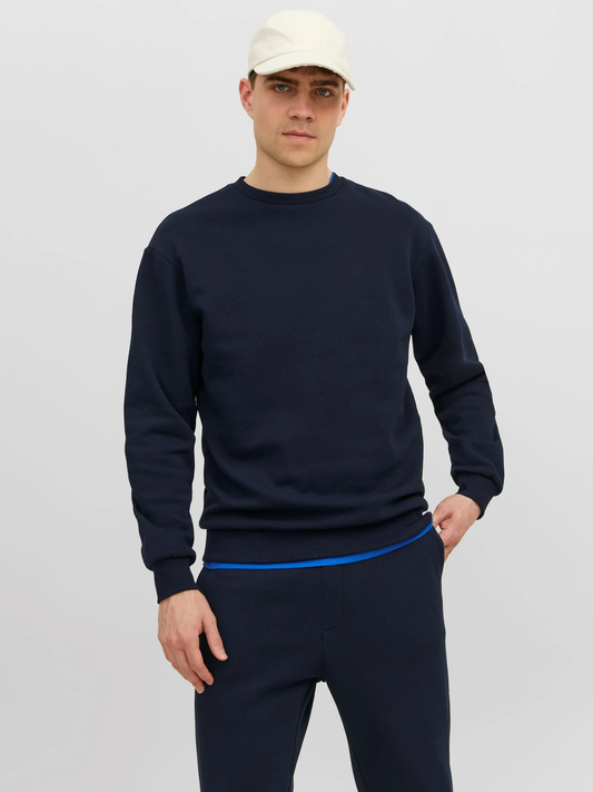 Men's Navy Plain Sweatshirt