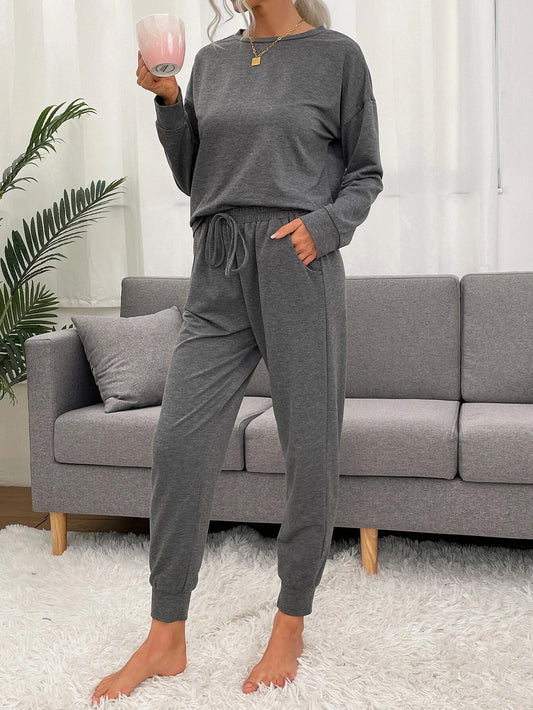 Charcoal Oversized Lounge Suit