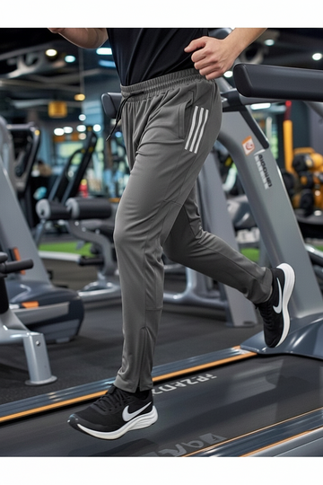 Grey Stripes Trouser