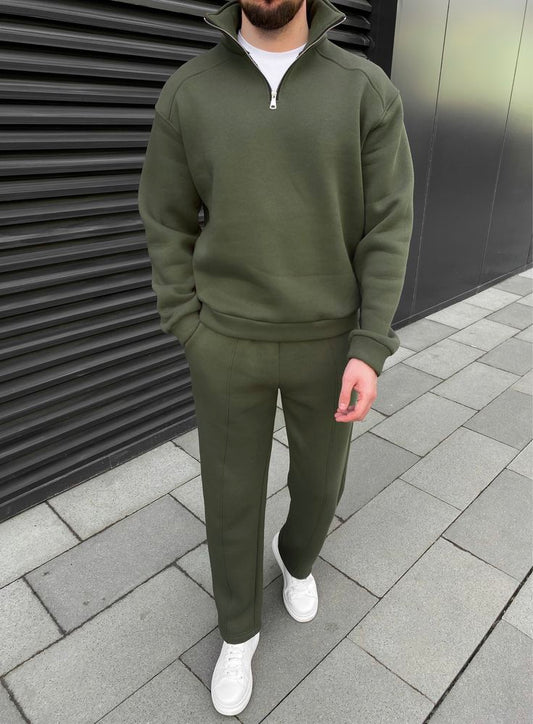 Army Green 1/4 Zip Tracksuit