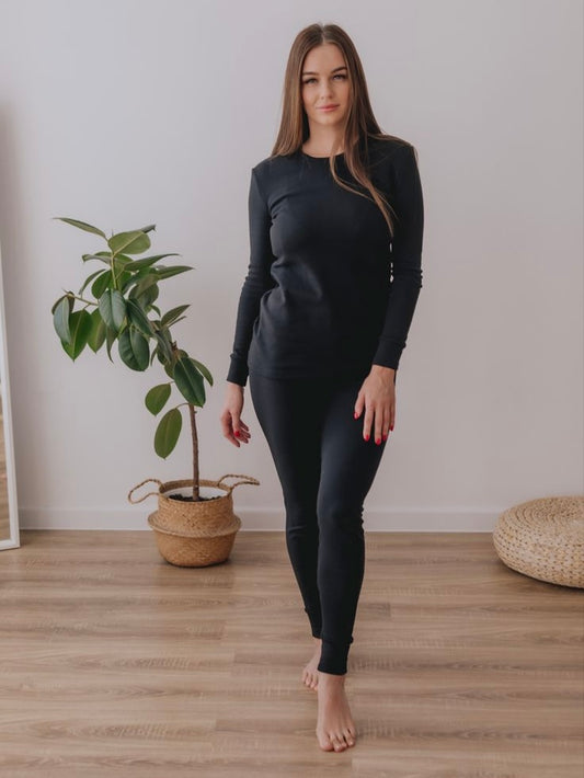 Black UniSex Thermal Suit