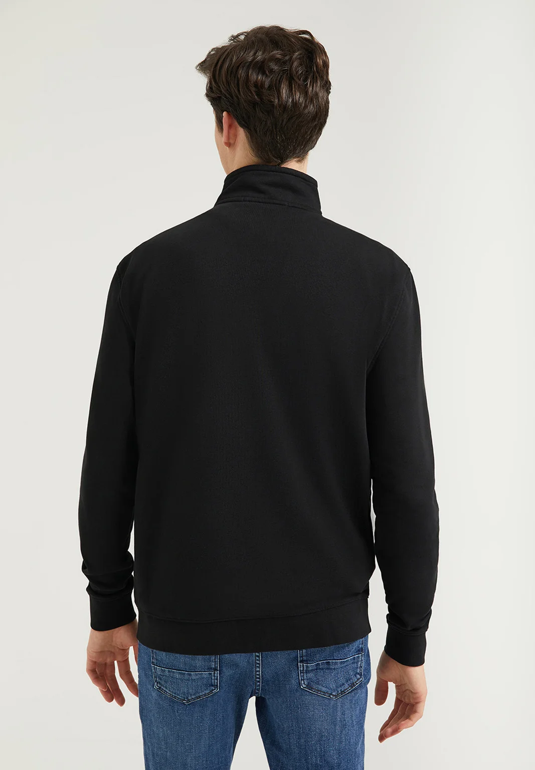 Black Full Zipper Sweatshirt The Hawk Street Style Apparels