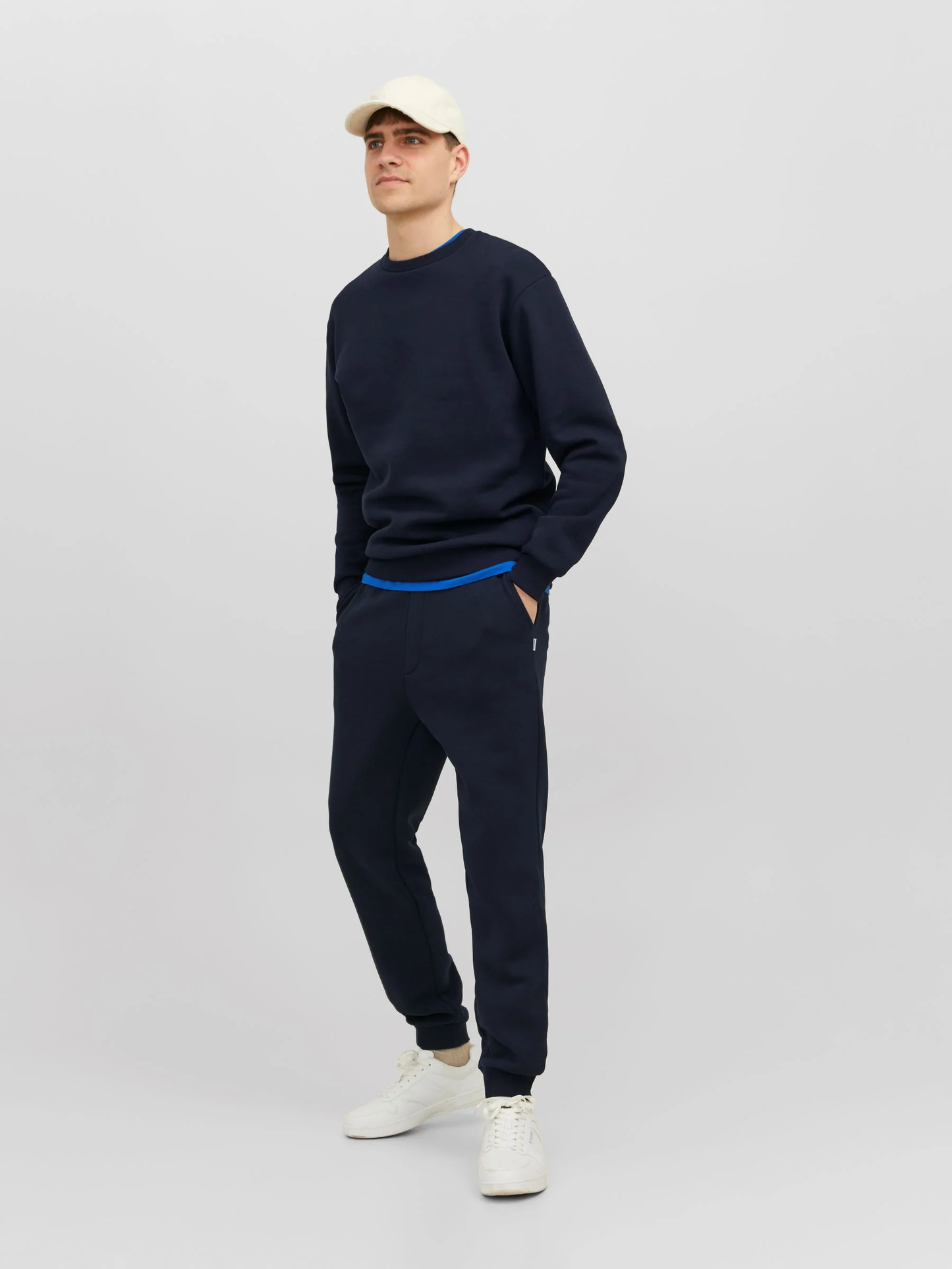 Men's Navy Plain Sweatshirt