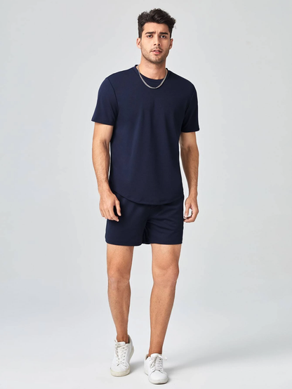 Navy Tee & Short Set