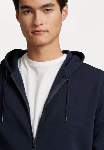 Navy Full Zipper Hoodie