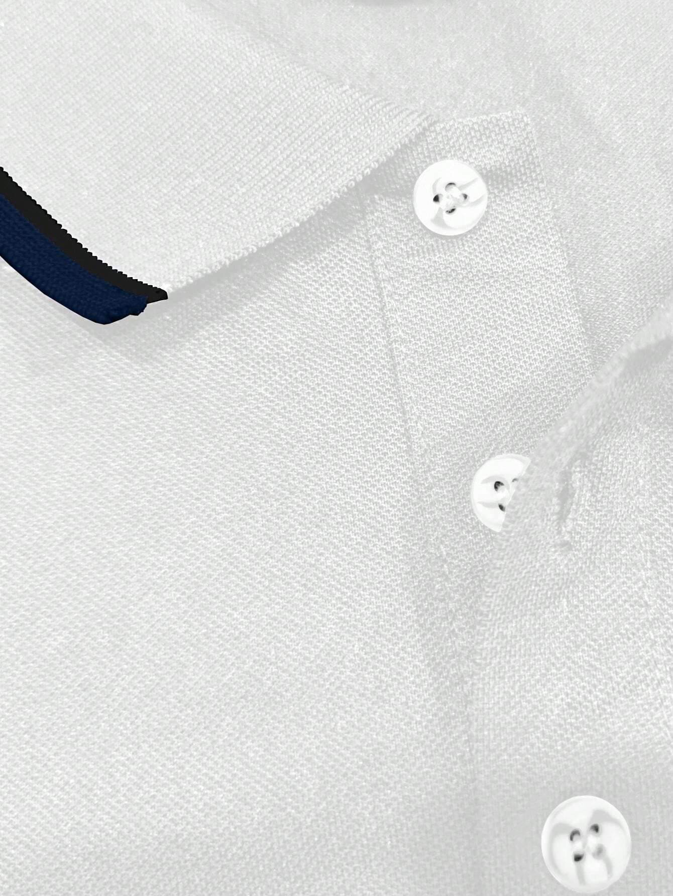 White stripe Contrast polo