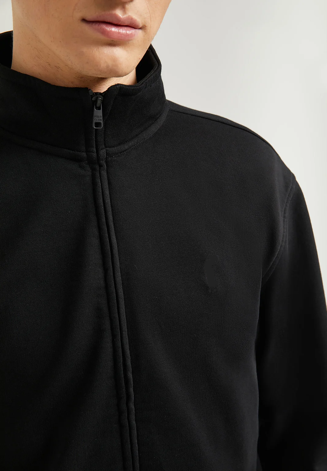 Black Full Zipper Sweatshirt