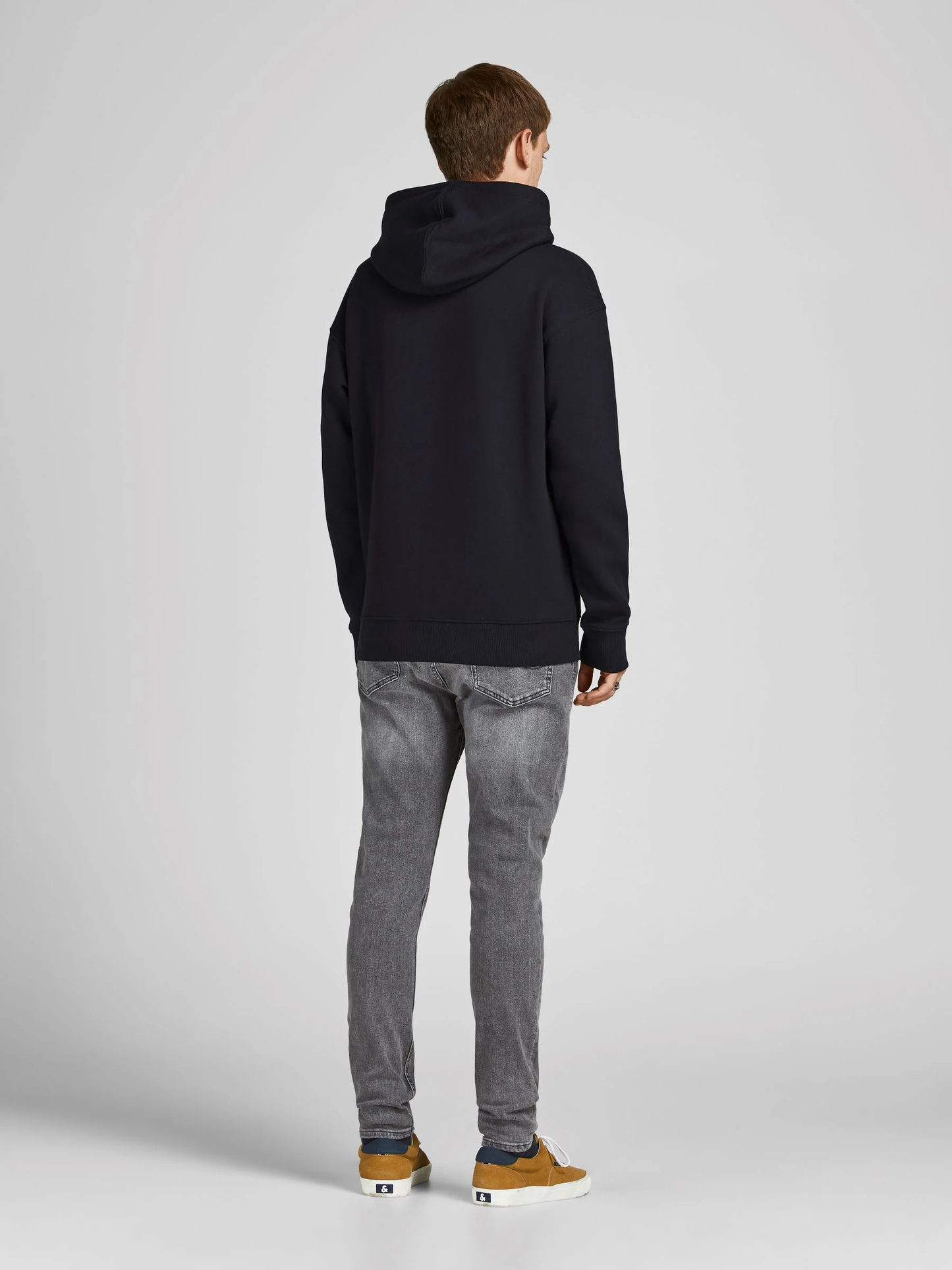 Men's Black Plain Hoodie