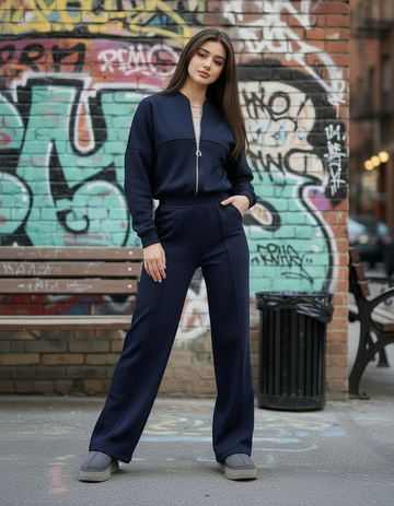 Navy Seamline Tracksuit