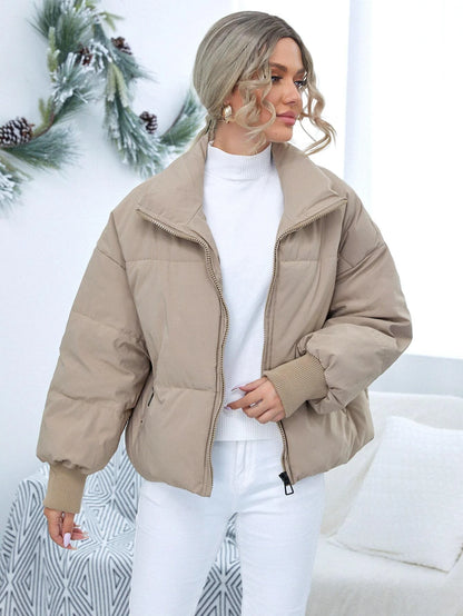 Women's Apricot Thermal Oversized Puffer Jacket