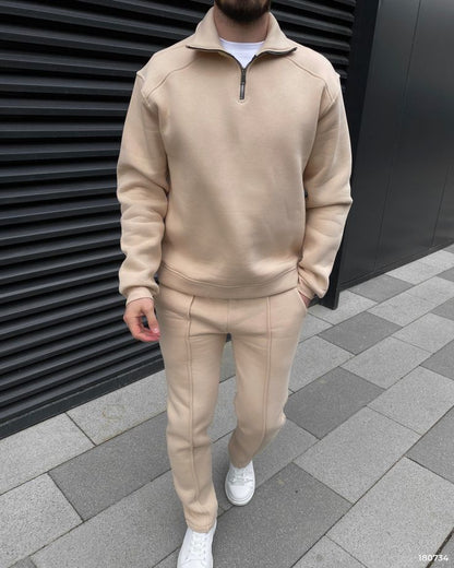 Camel 1/4 Zip Tracksuit