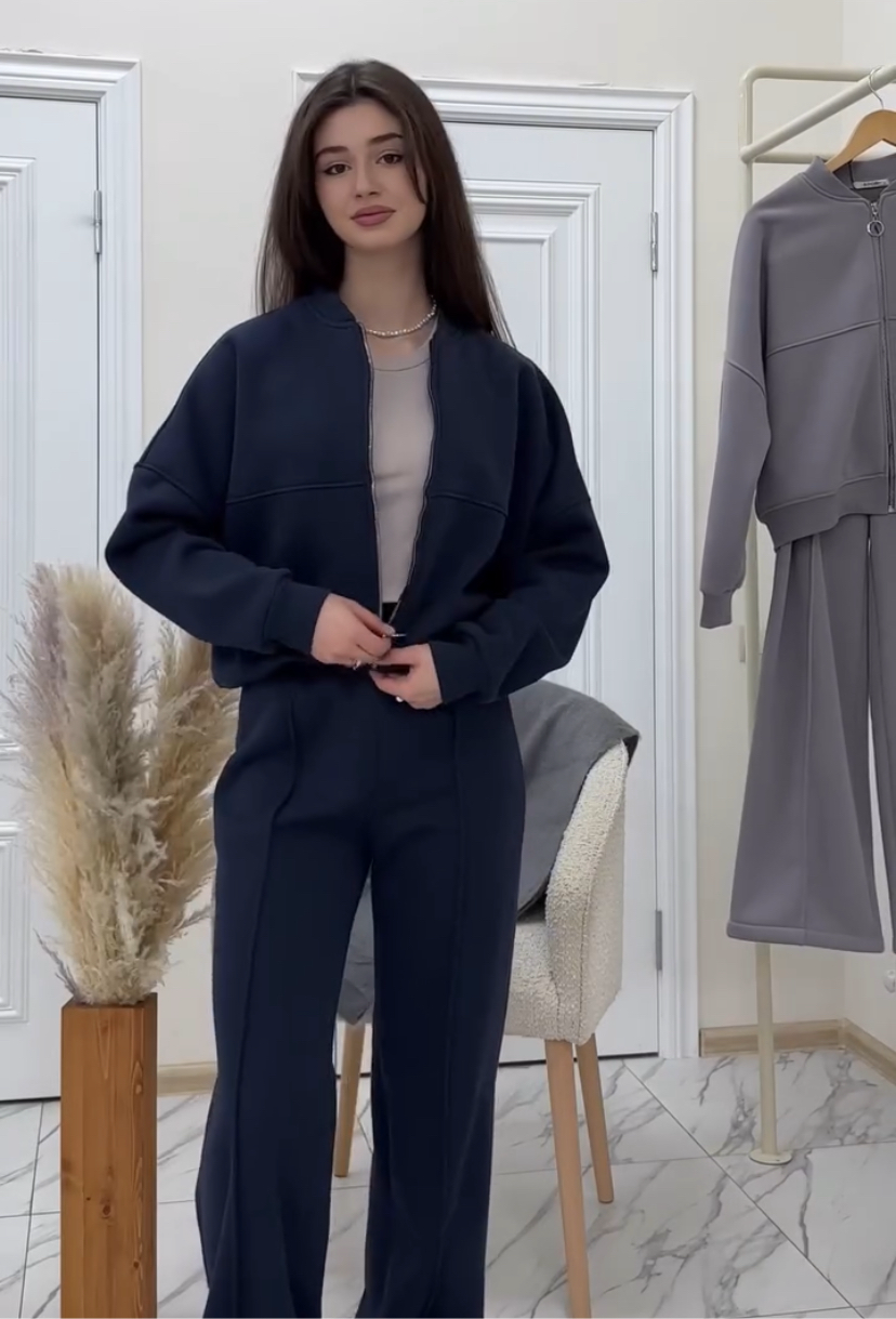 Navy Seamline Tracksuit