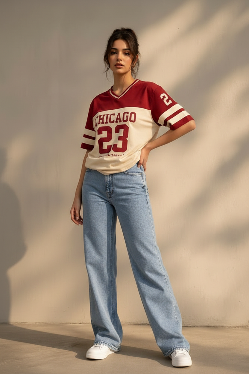 Chicago 23 Jersey - Beige
