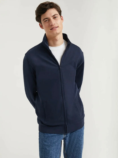 Navy Full Zipper Sweatshirt