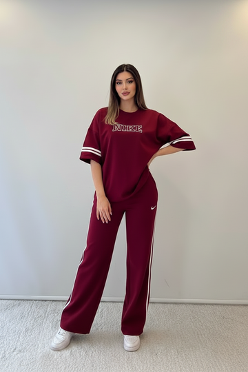 W. Maroon Nike Summer Tracksuit