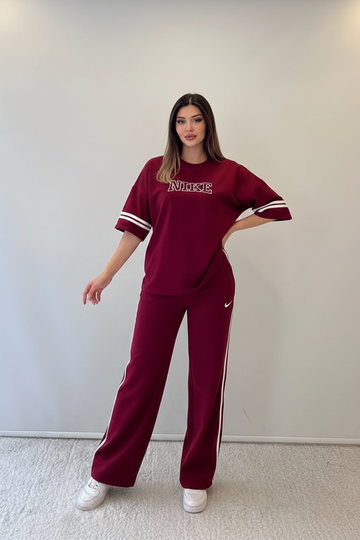 W. Maroon Nike Summer Tracksuit
