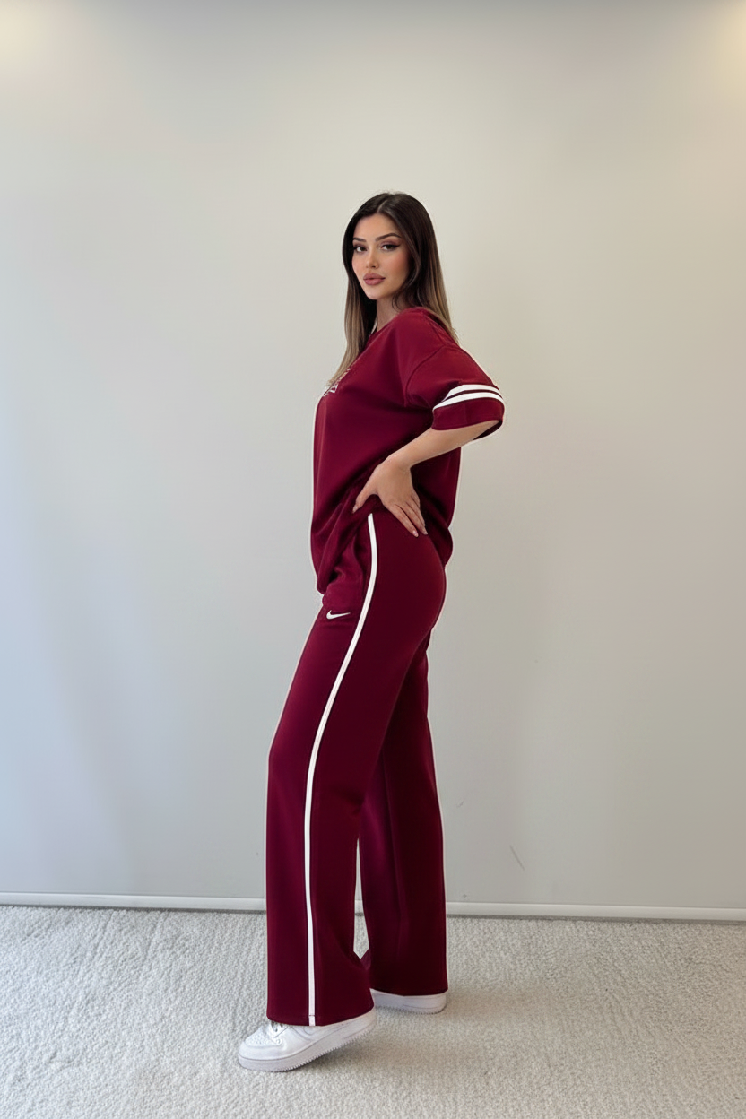 W. Maroon Nike Summer Tracksuit