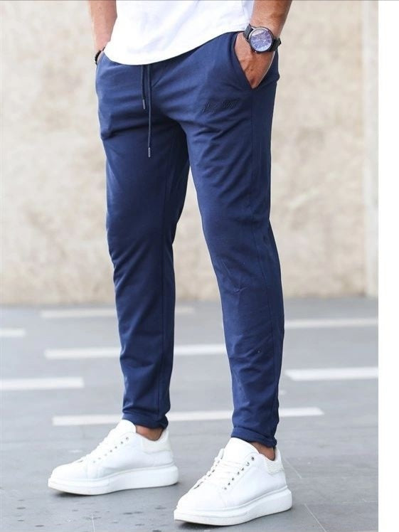 Navy Plain Trousers